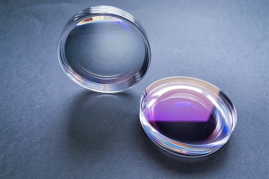 Laser focus lens with high standard dense film